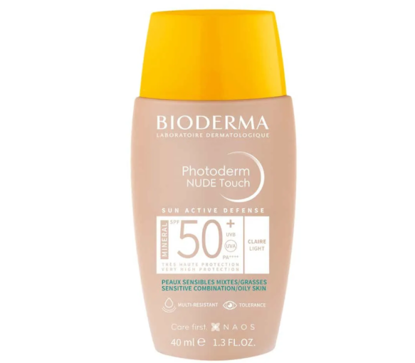 Photoderm Nude Touch mineral SPF50+ helle Nuance Bioderma - Flasche mit 40ml - image 1