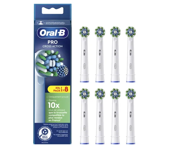 Pro Cross Action Bürsten für elektrische Zahnbürste Oral-B - 8 Bürsten - image 1