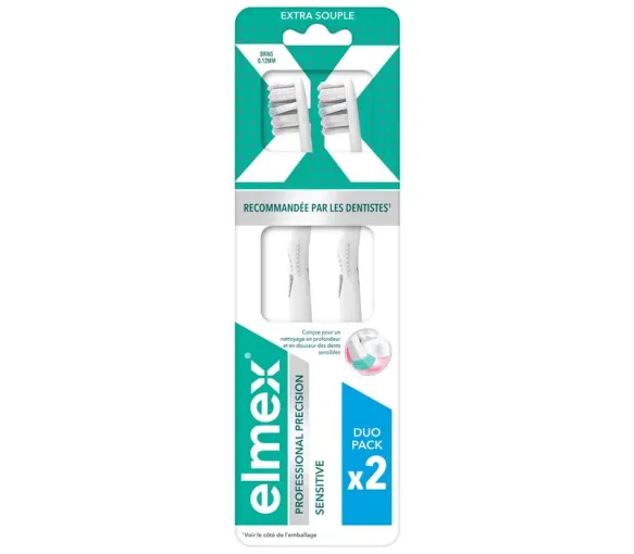 Elmex Professional Precision Sensitive Extra Weiche Zahnbürste - 2er-Pack Zahnbürsten