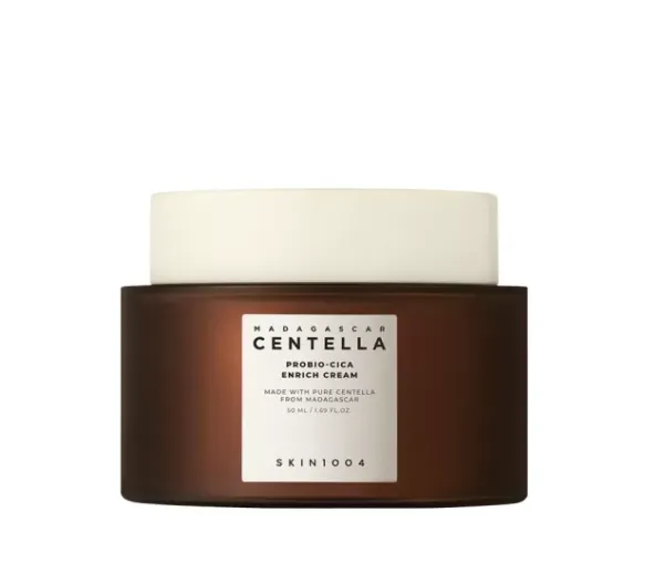 Reichhaltige Feuchtigkeitscreme mit Centella Asiatica und Probiotika Skin1004 - 50ml Tiegel