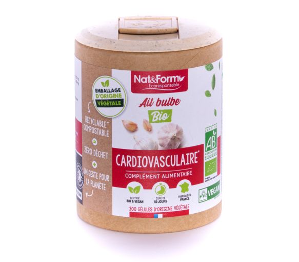 Bio-Knoblauch Ecoresponsable Nat&Form - Dose mit 200 Kapseln - image 1