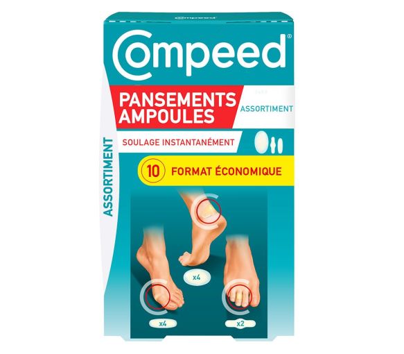 Compeed Blasenpflaster Sortiment - Box mit 10 Pflastern