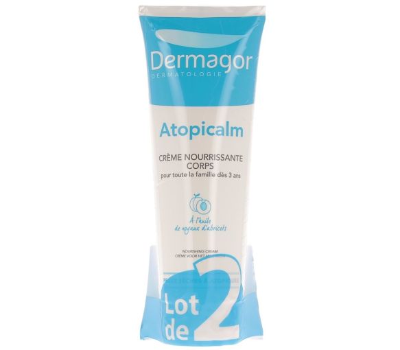 Atopicalm nährende Körpercreme für trockene Haut Dermagor - 2er Pack mit 250 ml Tuben