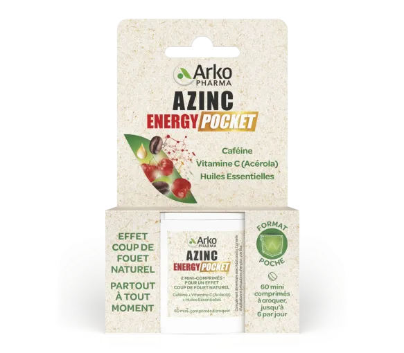 Azinc Energie Pocket Arkopharma - Packung mit 60 Mini-Tabletten zum Kauen - image 1