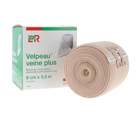 Kompressionsband Velpeau Vene plus leichte Kompression 8cmx3,5m Lohmann & Rauscher - ein Band