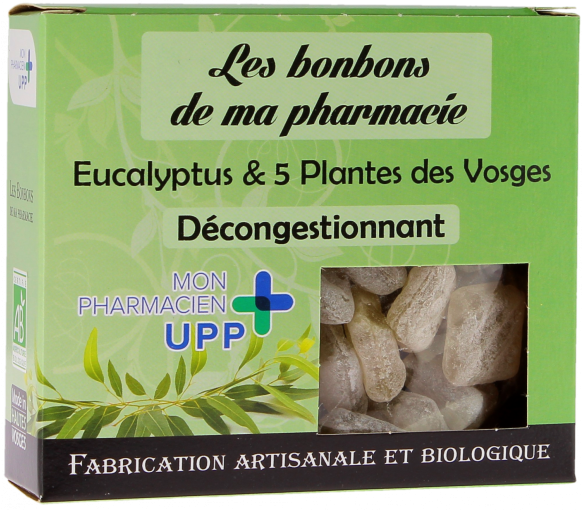 Eukalyptusbonbons & 5 Pflanzen aus den Vogesen abschwellend Die Bonbons aus meiner Apotheke - Dose mit 130g - image 1