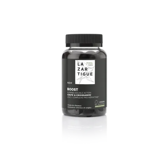 Boost Doppelaktion Fall und Wachstum Lazartigue - 60 Gummies Topf