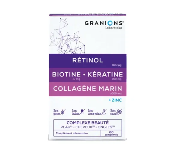 Komplexe Schönheit Haut Haare Nägel Granions - Packung mit 60 Tabletten - image 1