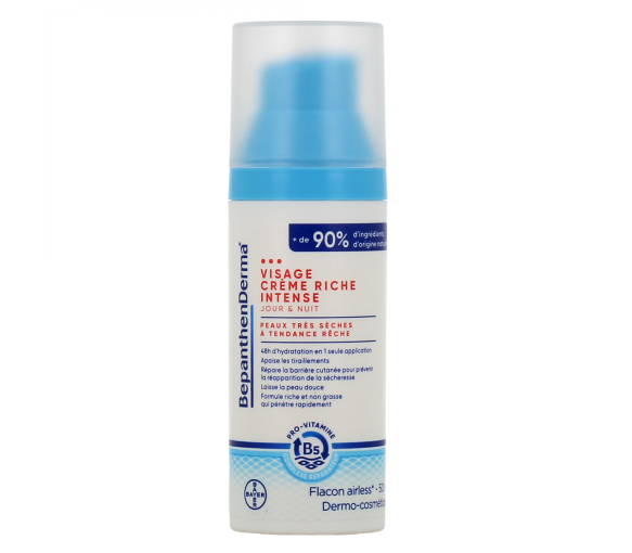 Intensive reichhaltige Gesichtscreme BepanthenDerma - Pumpflasche mit 50 ml - image 1