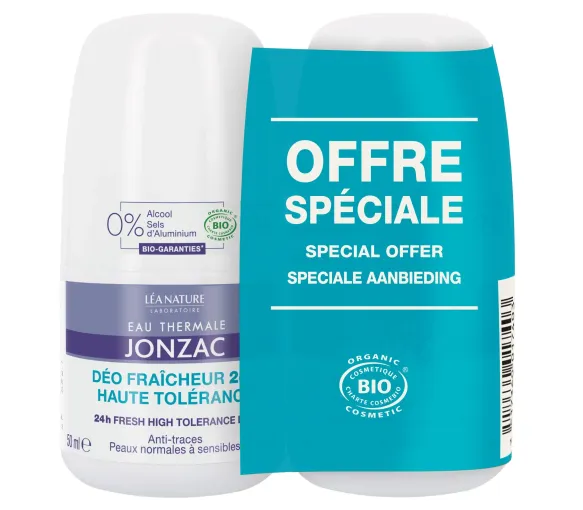 Deodorant Frische 24h hohe Verträglichkeit Thermalwasser Jonzac - 2er Pack 50ml Roll-ons - image 1