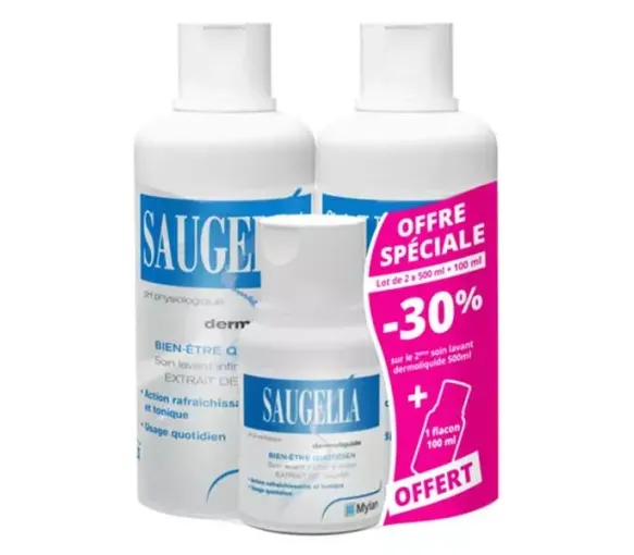 Dermoliquide Intim- und Körperwaschpflege Saugella - Flasche mit 500 ml