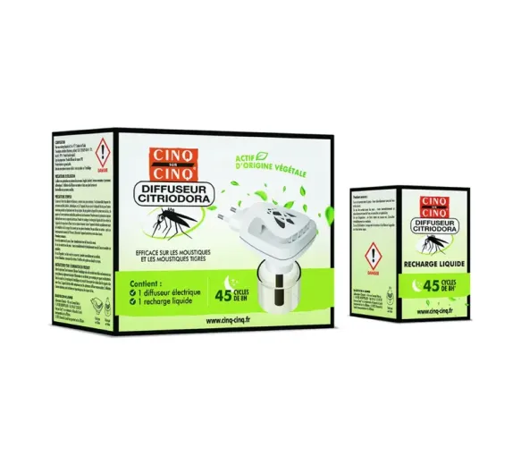 Citriodora Mückenabwehr Diffusor Cinq sur Cinq - Diffusor + eine Nachfüllung von 25 ml