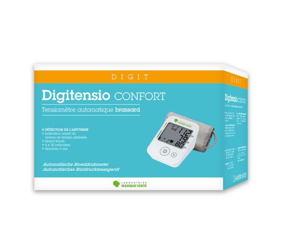 Digitensio Komfort Blutdruckmessgerät mit Manschette Marke Grün - ein Blutdruckmessgerät - image 1