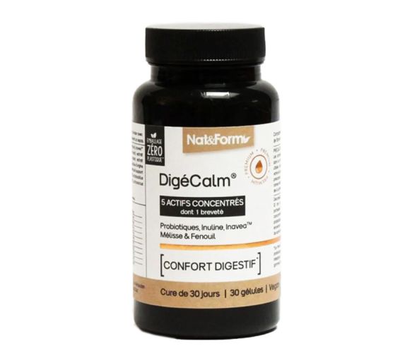 DigéCalm Verdauungskomfort Nat&Form - Dose von 30 Kapseln