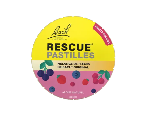 Bach-Blüten Rescue Pastillen Geschmack rote Früchte Famadem - Dose mit 50 g - image 1
