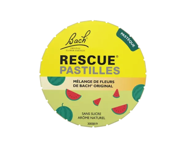 Bach-Blüten Rescue Pastillen Wassermelonen-Geschmack Famadem - Dose mit 50 g - image 1