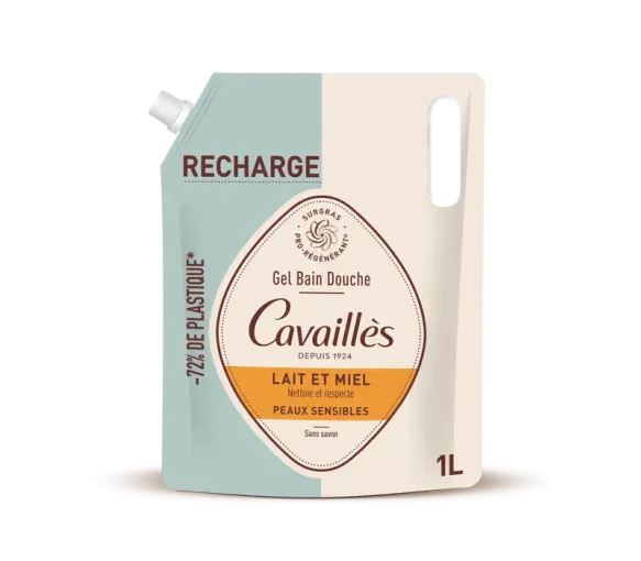Duschgel Milch und Honig Rogé Cavaillès - Nachfüllpackung 1L