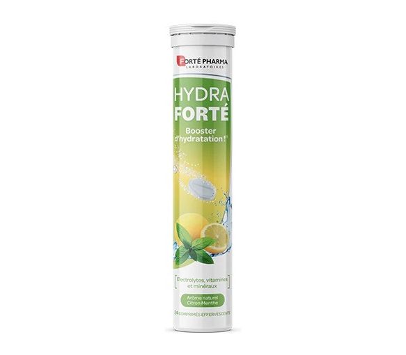 Hydra Forté Feuchtigkeitsbooster mit natürlichem Zitronenminzgeschmack von Forté Pharma - 24 Brausetabletten - image 1