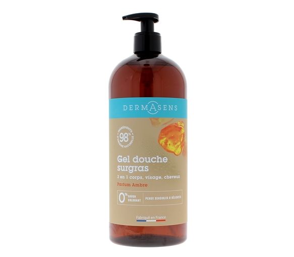 Duschgel mit überfettender Wirkung Amber Duft Dermasens Marke Grün - image 1