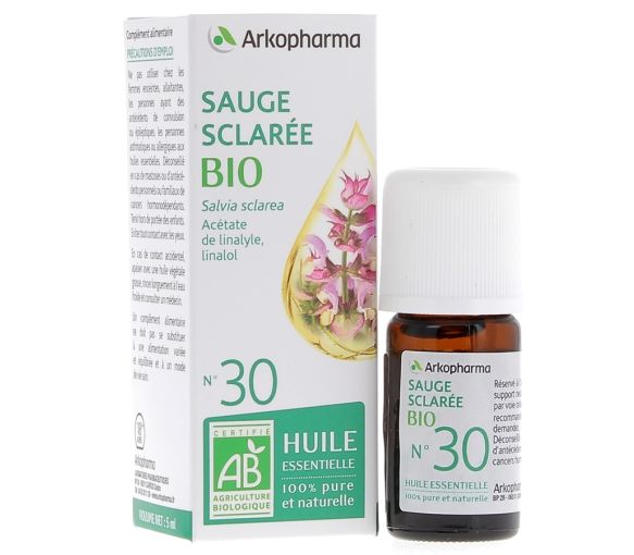 Bio-Salbei ätherisches Öl Nr. 30 Arkopharma - Flasche mit 5 ml