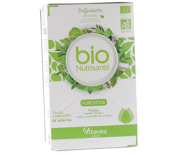 Infusion Pure Detox Nutrisanté - Schachtel mit 20 Beuteln