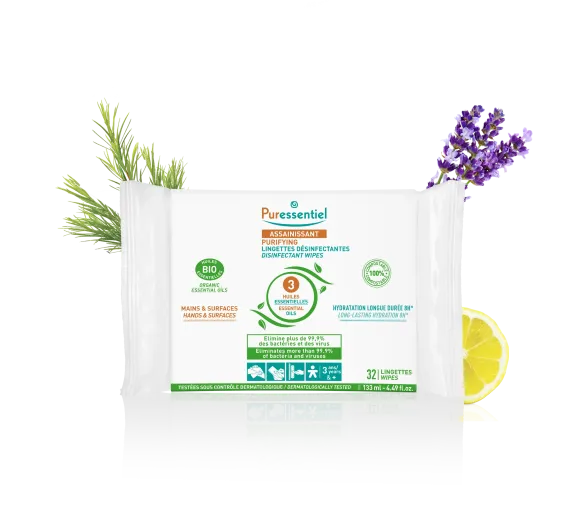 Desinfektionstücher Puressentiel - Packung mit 32 Tüchern - image 1