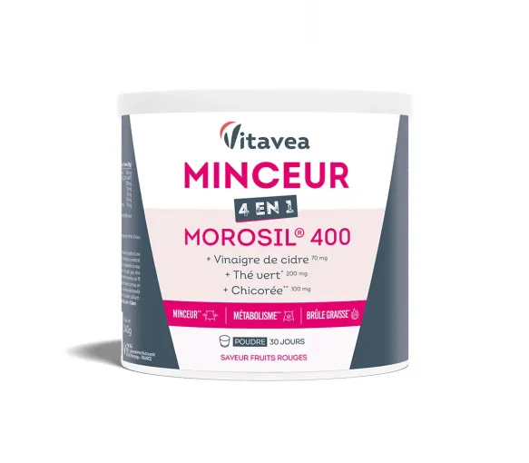 Mager Morosil 400mg 4in1 Geschmack rote Früchte Vitavea - Dose mit 240g - image 1