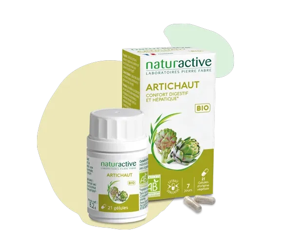 Bio-Artischocke Naturactive - Dose mit 21 Kapseln