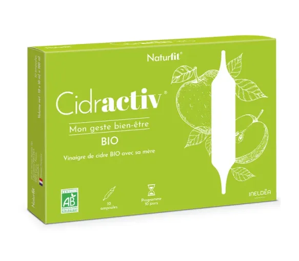 Naturfit Cidractiv bio Ineldea - Packung mit 10 Ampullen