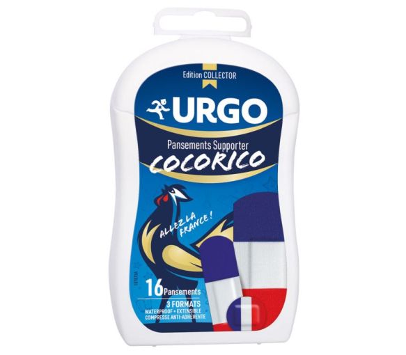 Cocorico Pflaster 3 Formate Urgo - Schachtel mit 16 Pflastern
