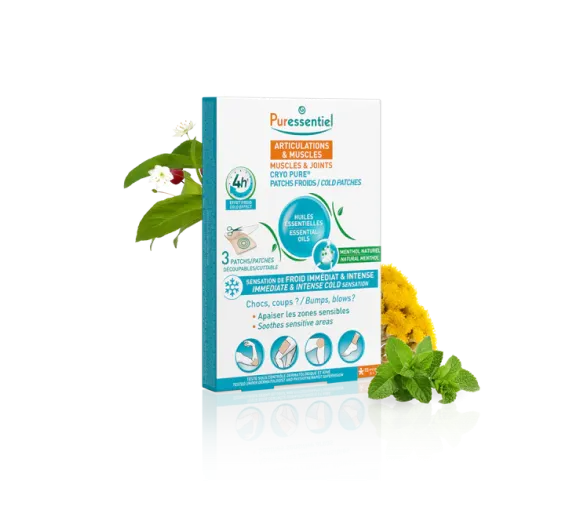Cryo Pure Kälte-Pflaster für Gelenke & Muskeln Puressentiel - Packung mit 3 Pflastern - image 1