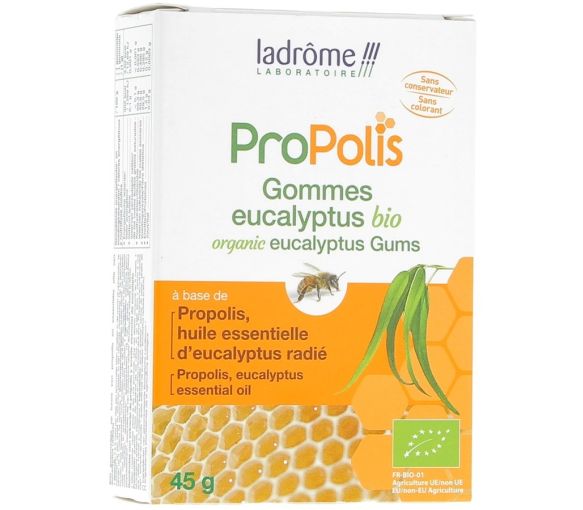 Propolis Gummis Eukalyptus bio Ladrôme - Dose von 45 g