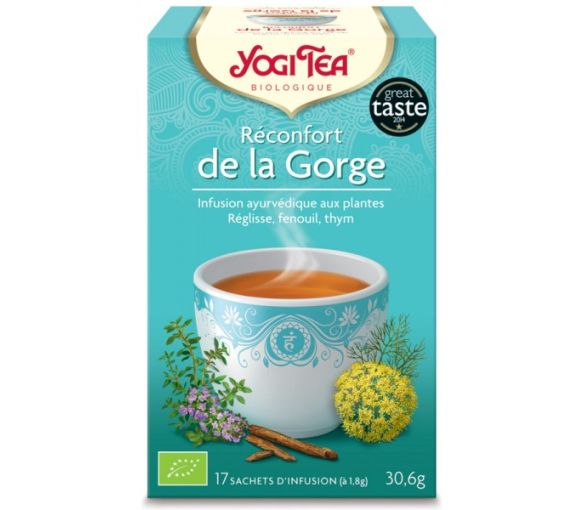Rekonfort Hals BIO Yogi Tea - Schachtel mit 17 Beuteln