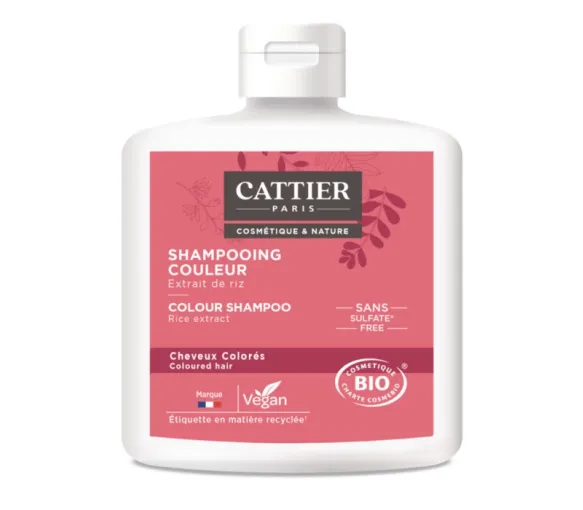 Sulfatfreies Shampoo für coloriertes Haar bio Cattier - Flasche 250 ml - image 1