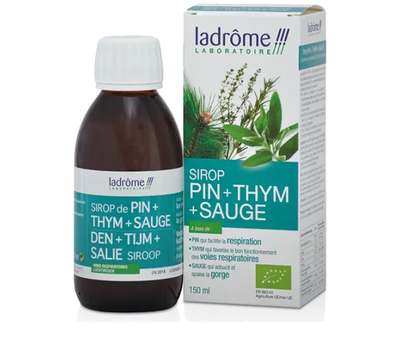 Bio Thymian- und Salbei-Tannensirup Ladrôme - Flasche mit 150 ml - image 1