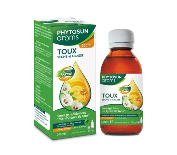 Hustensaft für trockenen und produktiven Husten Phytosun Aroms - Flasche 200ml