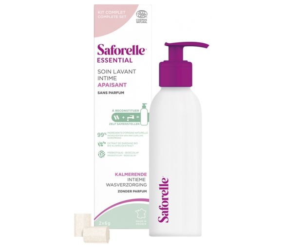 Beruhigendes Intimwaschmittel Startset Saforelle - Box mit einer Flasche + 2 Stäbchen - image 1