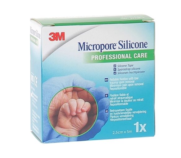 Silikonpflaster Micropore 3M - Band von 25 mm x 5 m
