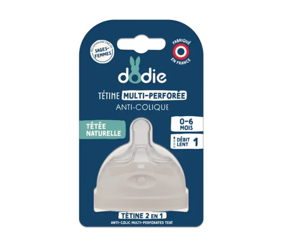 Anti-Kolik Multi-Loch Sauger Dodie - ein Sauger