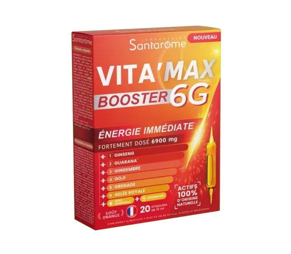 Vita'max Booster 6G Santarome - Packung mit 20 Ampullen zu je 10 ml - image 1