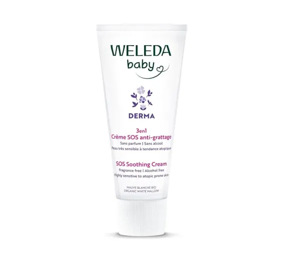 SOS-Creme 3 in 1 gegen Juckreiz Weleda Baby Derma - Flasche mit 50ml