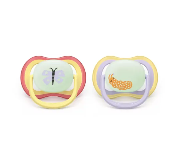 Ultra air Nacht-Schnuller 0-6 Monate Avent - 2er-Pack Schnuller
