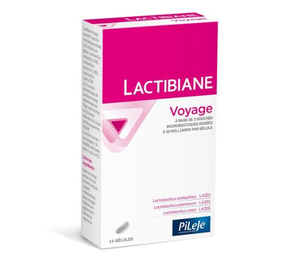 Lactibiane Reise 480 mg Pileje - Packung mit 14 Kapseln