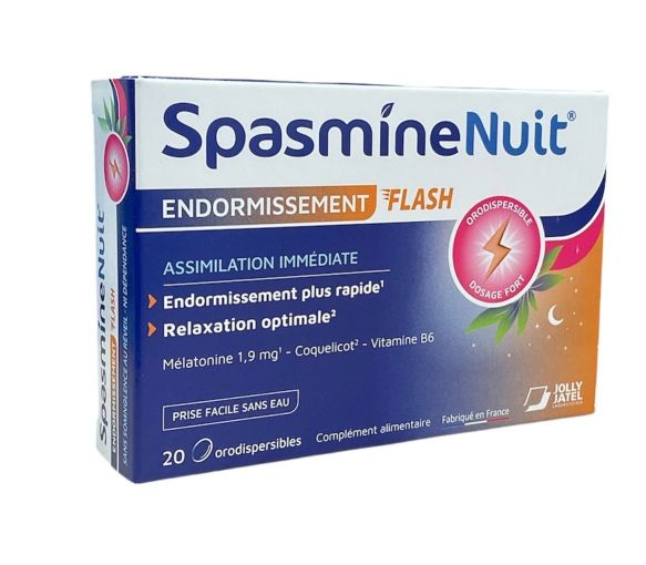 Spasmine Nacht Einschlaf-Flash Jolly-Jatel - Packung mit 20 Tabletten - image 1