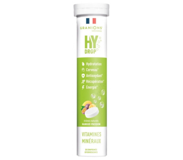 Hydrop Lösung zur Hydratation Mango-Geschmack Granions - Tube mit 20 Brausetabletten