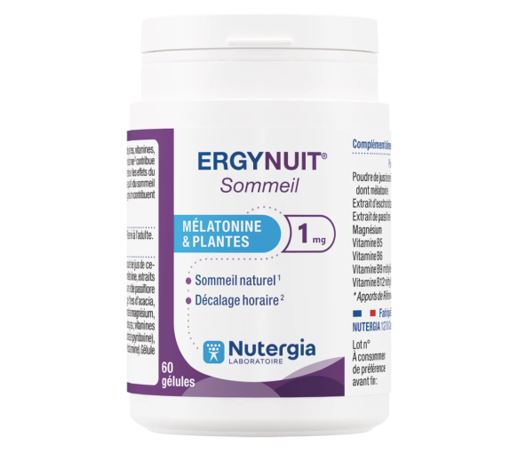 Ergynuit Schlaf Nutergia - Dose mit 60 Kapseln