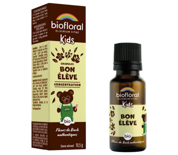 Guter Schüler Kind Bio Bachblüten Granulat Biofloral - Flasche mit 19,5g