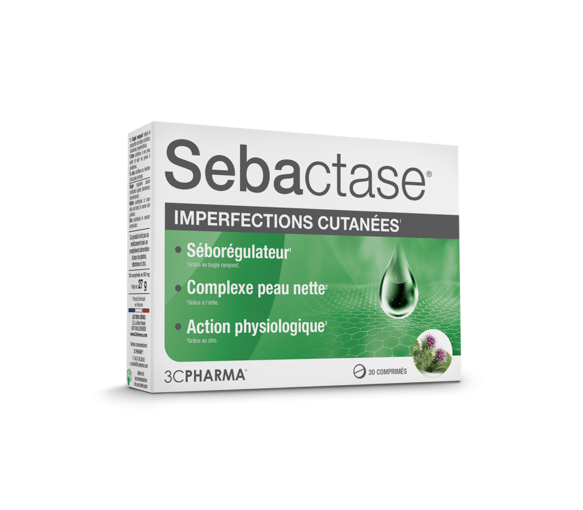 Sébactase Hautunreinheiten 3C Pharma - Packung mit 30 Tabletten