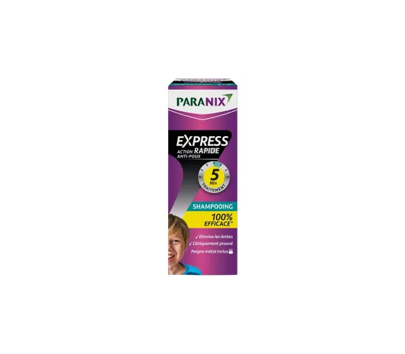 Shampoo gegen Läusebehandlung Express Action Rapid Paranix - Flasche mit 200 ml + Kamm