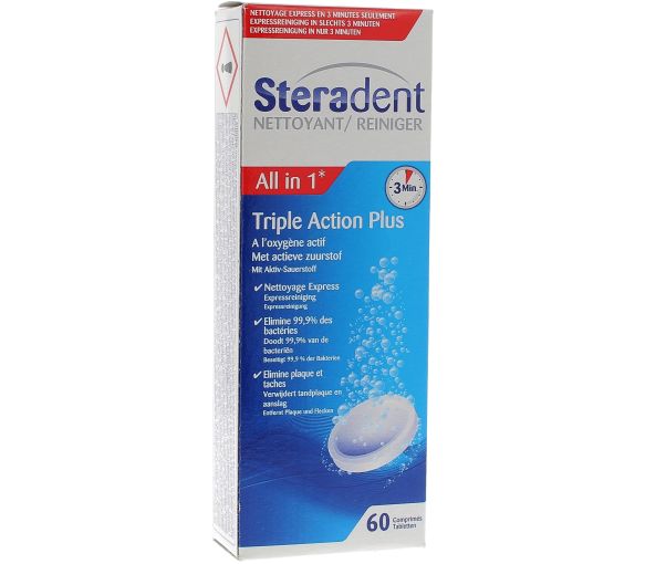 Steradent Triple Action Plus Reinigungstabletten Steradent - image 1
